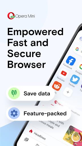 Opera Mini: Fast Web Browser screenshot 1
