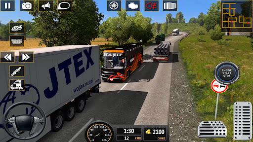 Euro Bus Driving Games Sim 3D screenshot 3