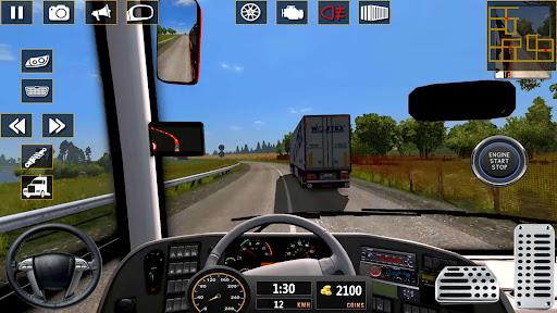 Euro Bus Driving Games Sim 3D screenshot 2