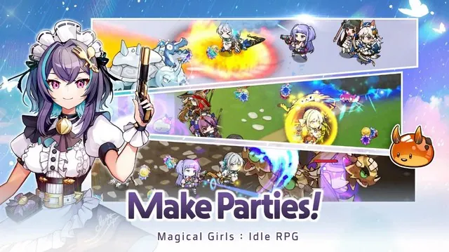 Khám phá thế giới ma thuật bí ẩn và cách các cô gái phù thủy giải mã trong trò chơi Magical Girls Idle