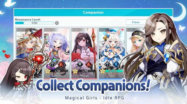 Khám phá thế giới ma thuật bí ẩn và cách các cô gái phù thủy giải mã trong trò chơi Magical Girls Idle