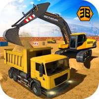 Excavator City Construction 3Dicon