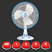 Electric Fan simulator fan wit icon