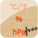 Temperature humidity barometeF icon