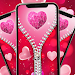 Rose Heart zipper Lock Screen icon