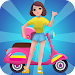 Girls run bike: Real bike raci icon