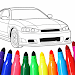 Car coloring games - Color caricon