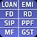 Loan Calculator - EMI, SIP, FDicon