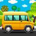 Animated puzzles cars icon