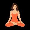 Rhythmic Breathing. Meditation icon