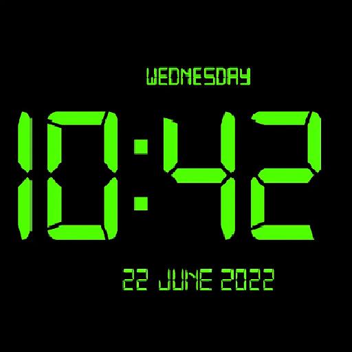 Digital Clock Lock Screen Proicon