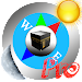 Qibla direction & prayer times icon