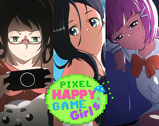 Pixel Happy Game Girlsicon