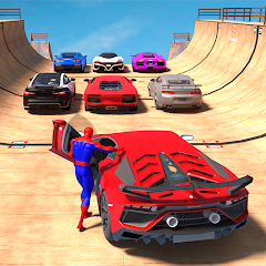 Superhero Car: Mega Ramp Gamesicon