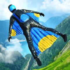 Base Jump Wing Suit Flying Modicon