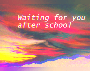 Waiting for you after school icon