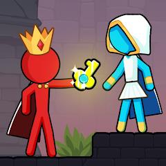 Stickman Red boy and Blue girl Modicon