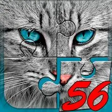 Big puzzles with cats icon