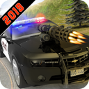 Police Shooting car chase icon