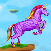 Unicorn Dash Game : Horse Run icon