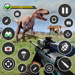 Dino Hunter Sniper 3d: Dinosaur Free FPS Shooting icon