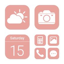 Wow Salmon White - Icon Pack icon