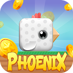 Phoenix-square bird icon