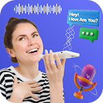 Voice sms typing: SMS by voice icon