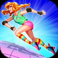 Roller Skating Girl: Perfect 10 ❤ Free Dance Games icon