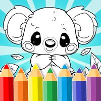 Coloring pages for children: animals icon