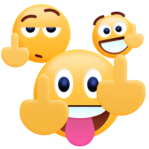Middle Finger Emoji Sticker APK