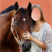 Horse With Girl Photo Suit icon
