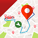 Gps navigation maps route find icon