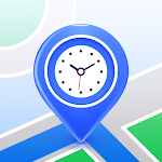 My Location Timeline on Map icon