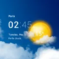 Transparent clock and weather APK