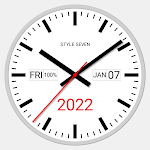 White Analog Clock-7 icon
