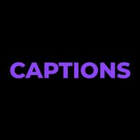 Captions: Subtitles for videos icon