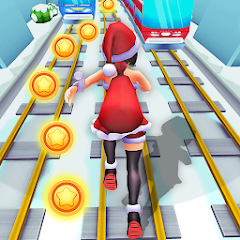 Subway Santa Princess Runner Mod icon