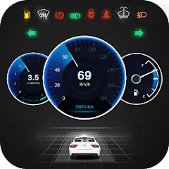 GPS Speedometer OBD2 Dashboard Mod icon