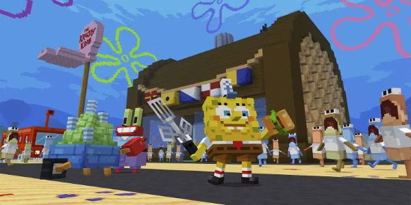 Minecraft Partners with Nickelodeon to Bring SpongeBob SquarePants Content