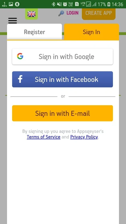 AppsGeyser Free App Creator Download New Android APK Juxia