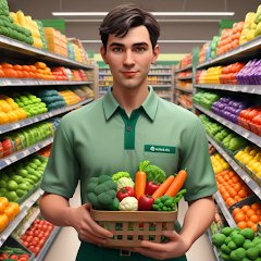 Supermarket Manager 3D Store Modicon