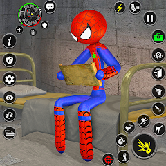 Spider Stick Hero Prison Break Mod icon