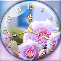 Rose Clock Live Wallpaper Modicon