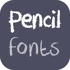 Pencil Fonts for FlipFont Mod icon