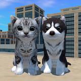 Cute Cat And Puppy World Mod icon