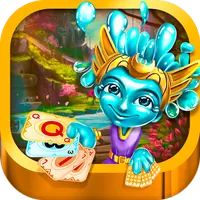 Solitaire pyramid card game for training brain icon
