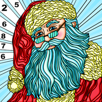 Coloring Book Christmas Color By Number Color Flow icon