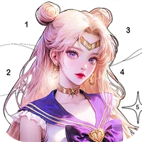Anime Cosplay Coloring Pages icon