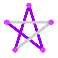 One Line with One Touch – connect the dots icon